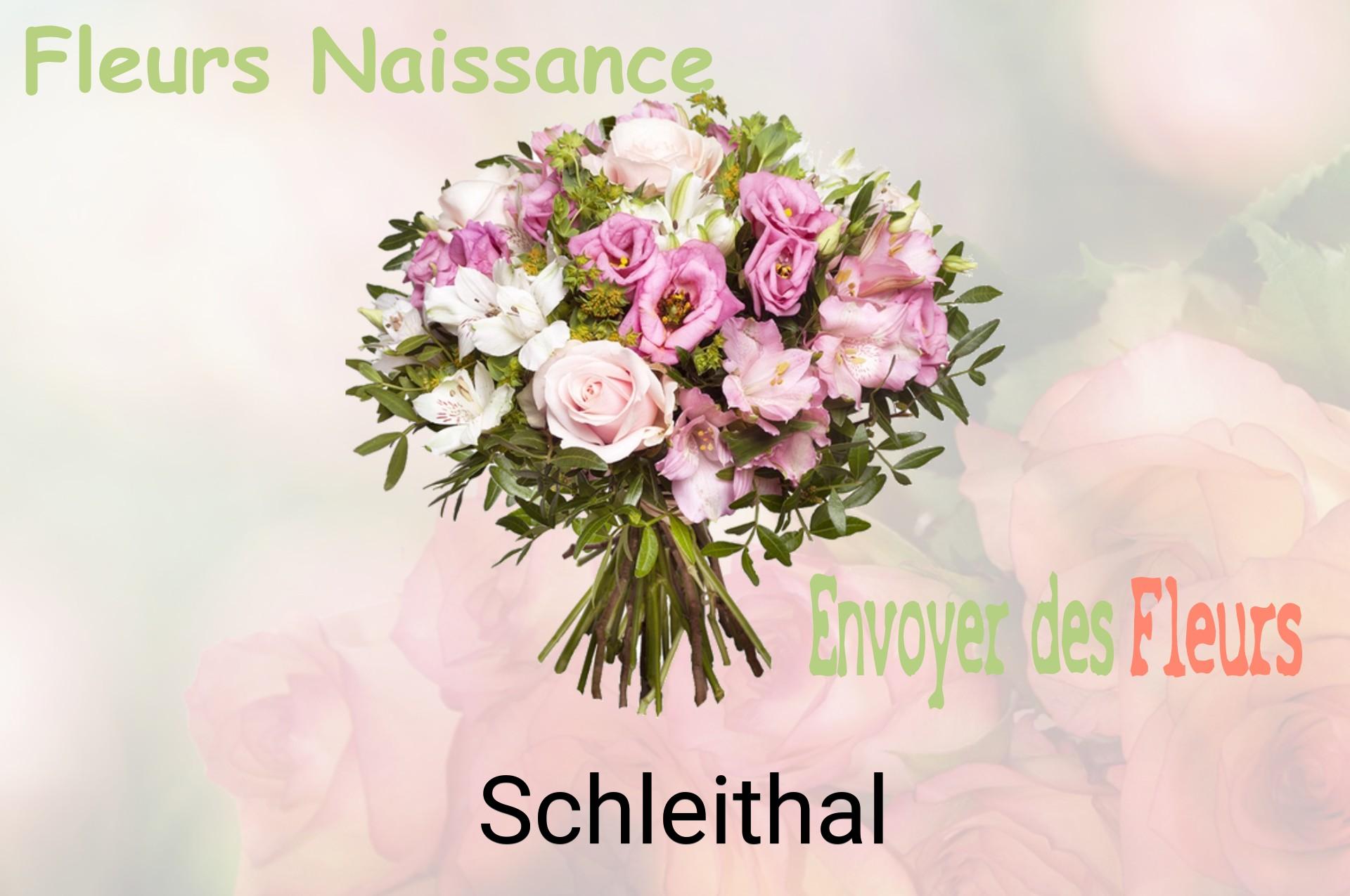 Bouquet de fleurs de naissance livré à Schleithal