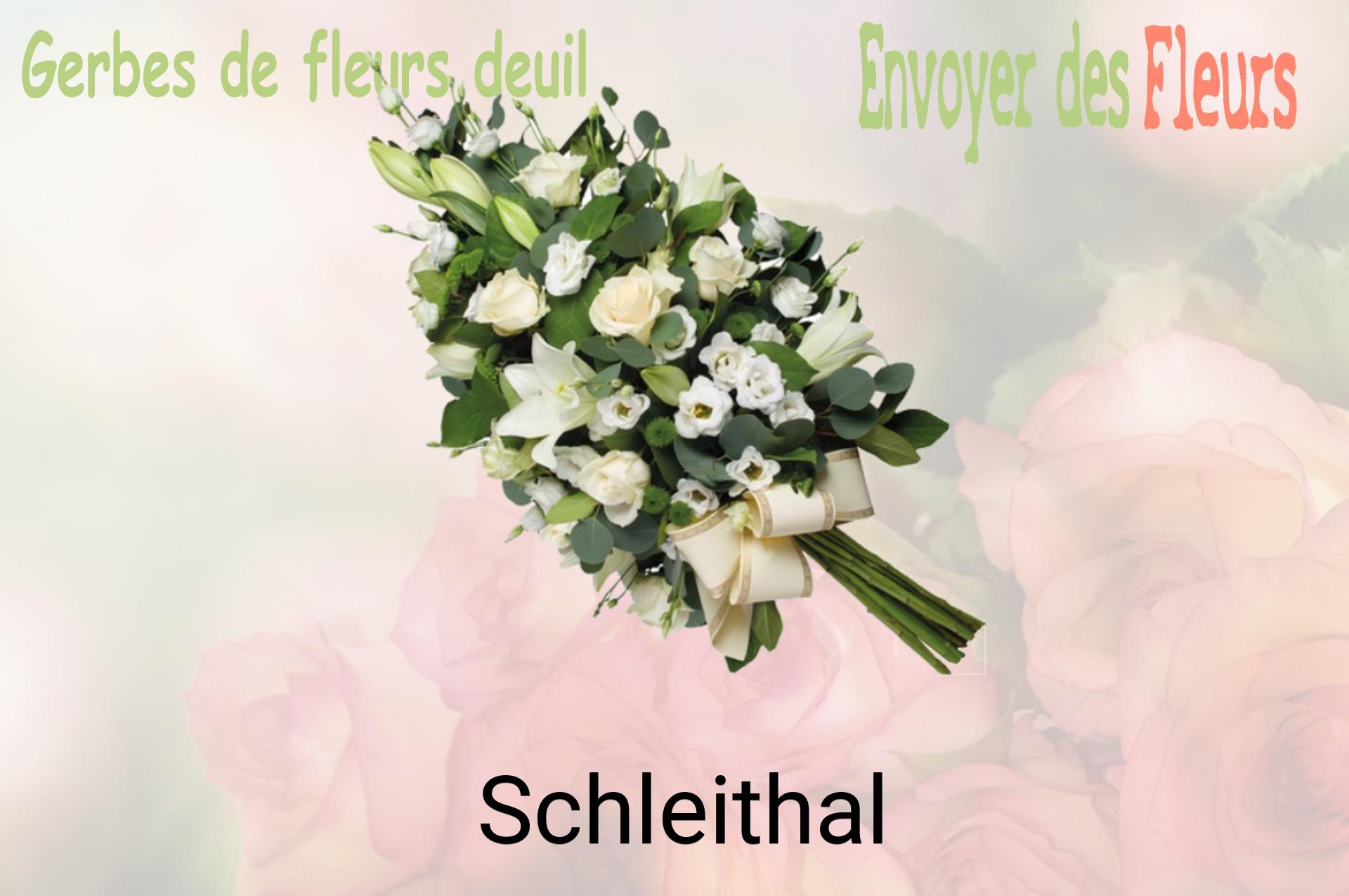 Gerbe de fleurs de deuil livrée à Schleithal